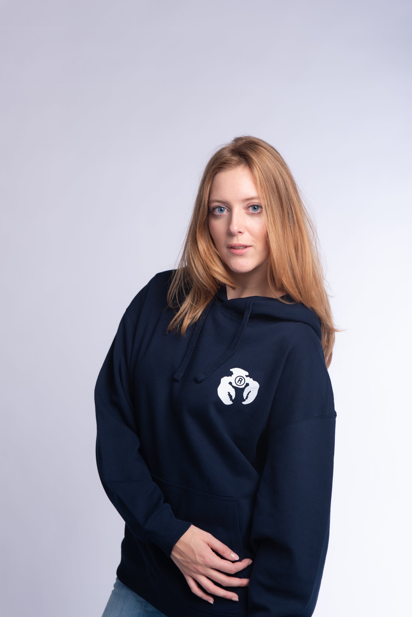 Relaxed hoodie sweat French Navy