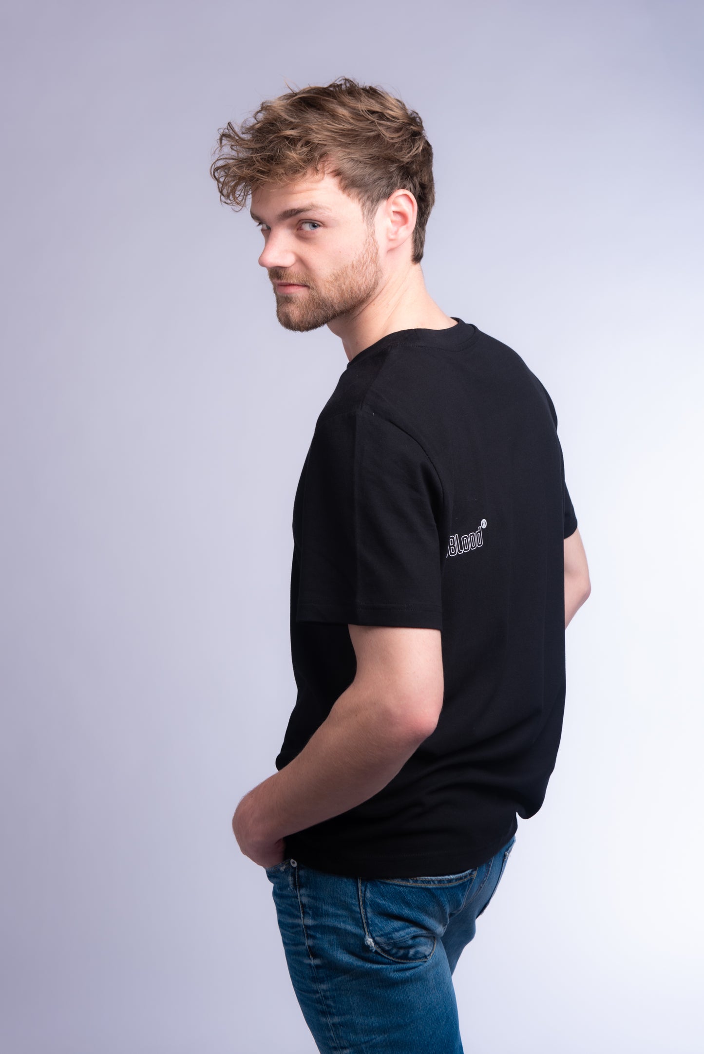 Round neck t-shirt Black