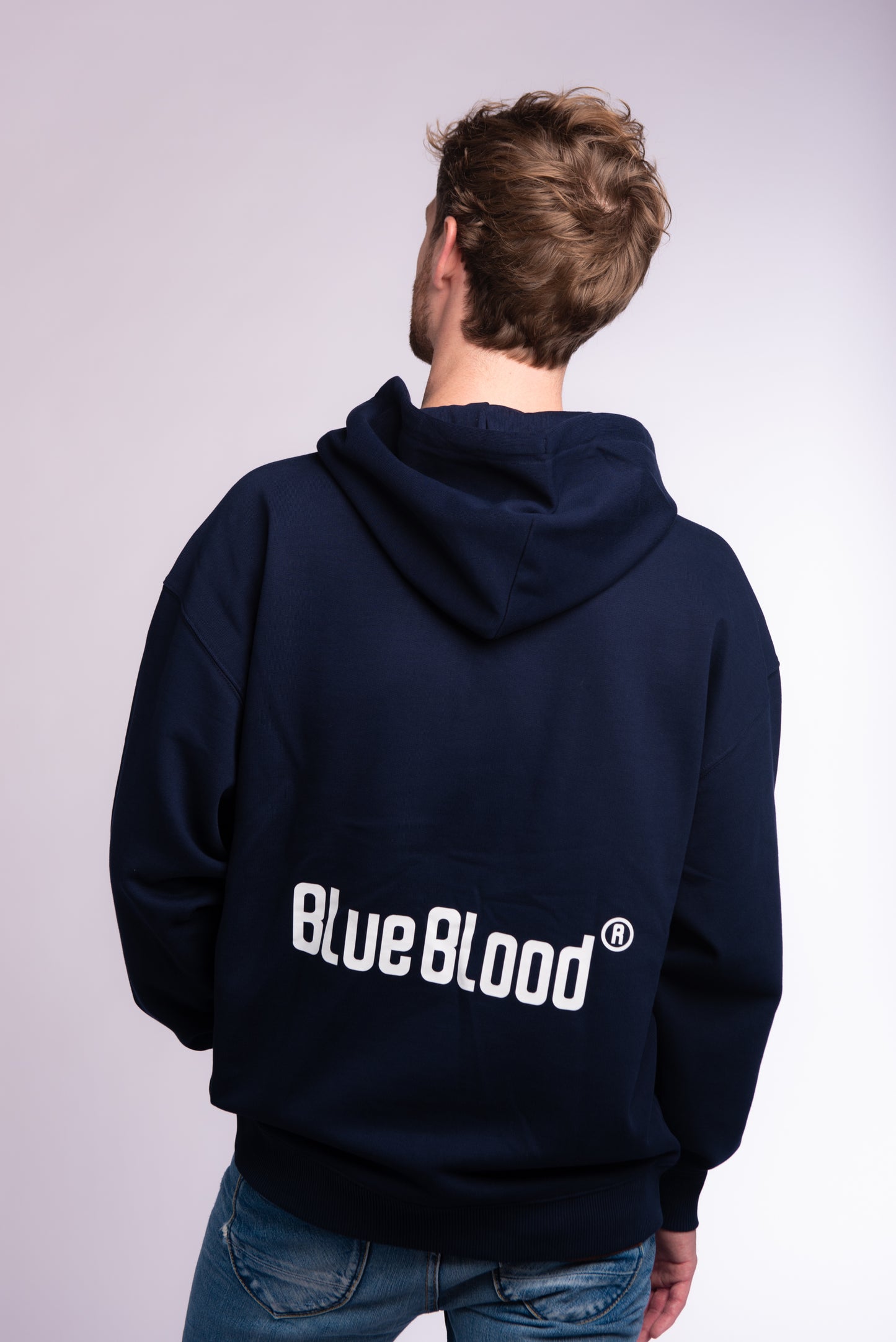Relaxed hoodie sweat French Navy