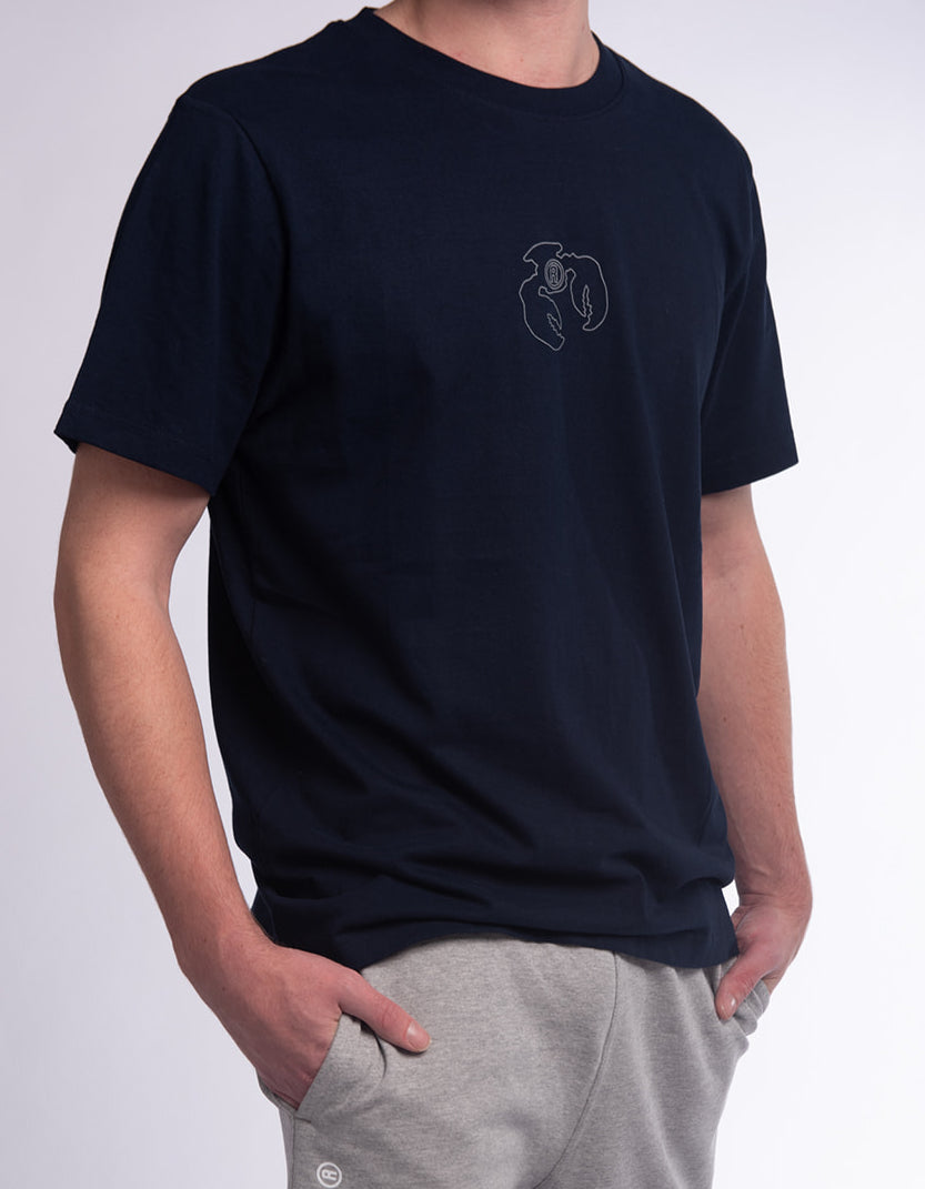 Round neck t-shirt French Navy