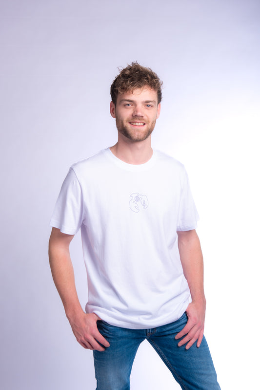 Round neck t-shirt White