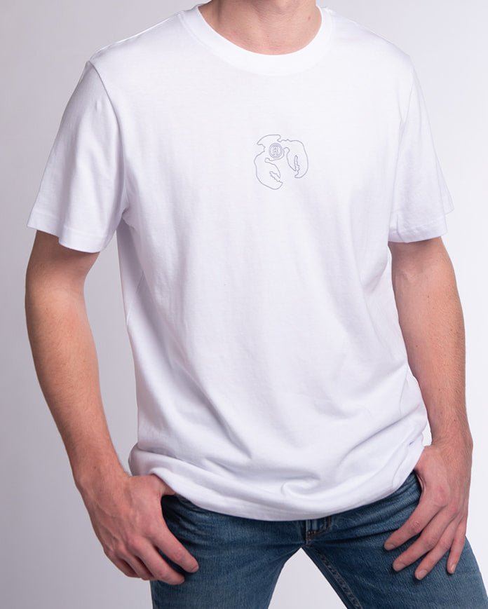 Round neck t-shirt White
