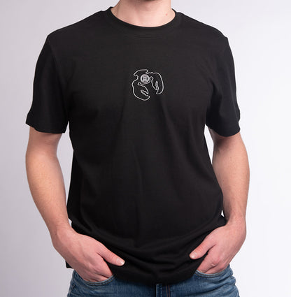 Round neck t-shirt Black