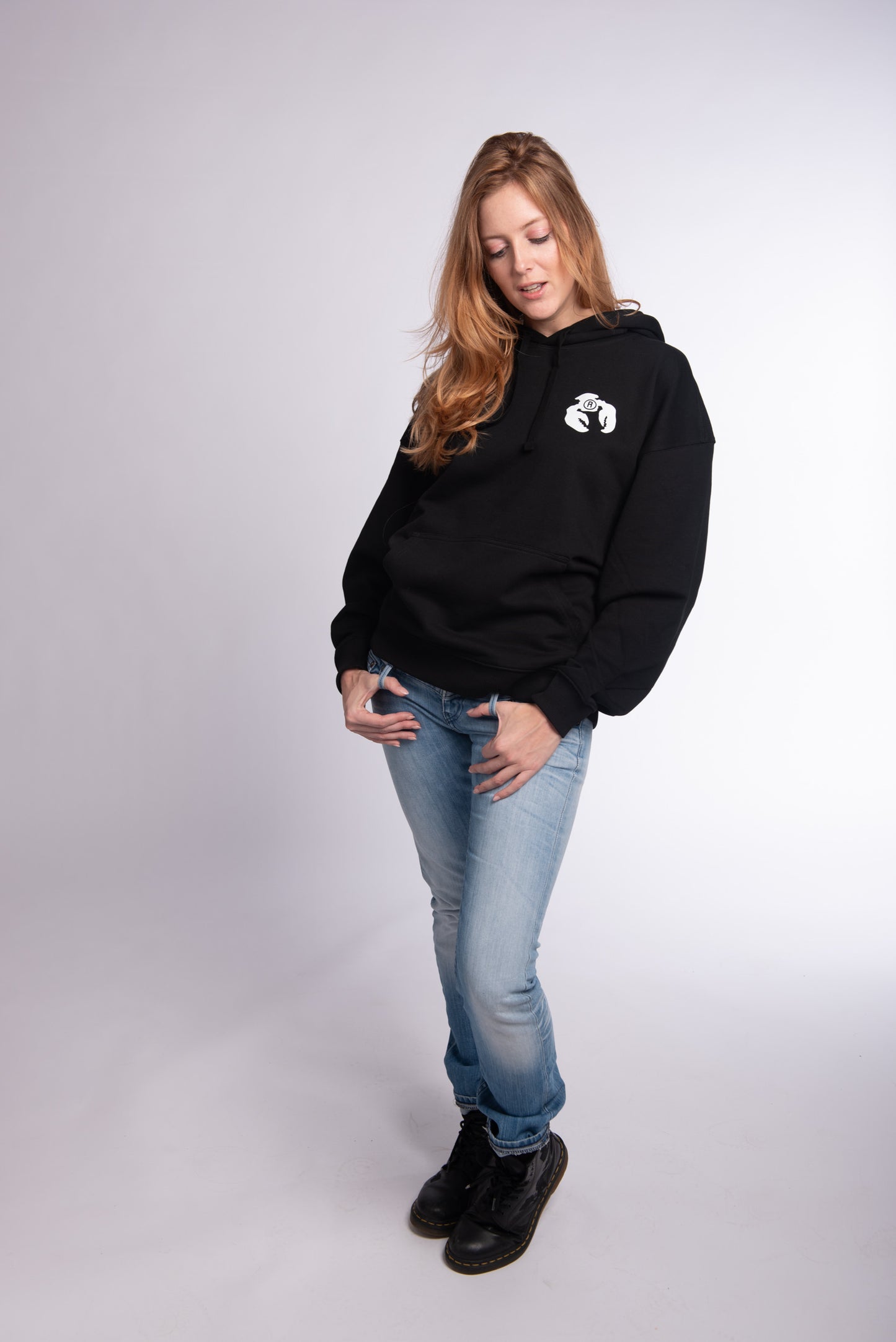 Relaxed hoodie sweat Black