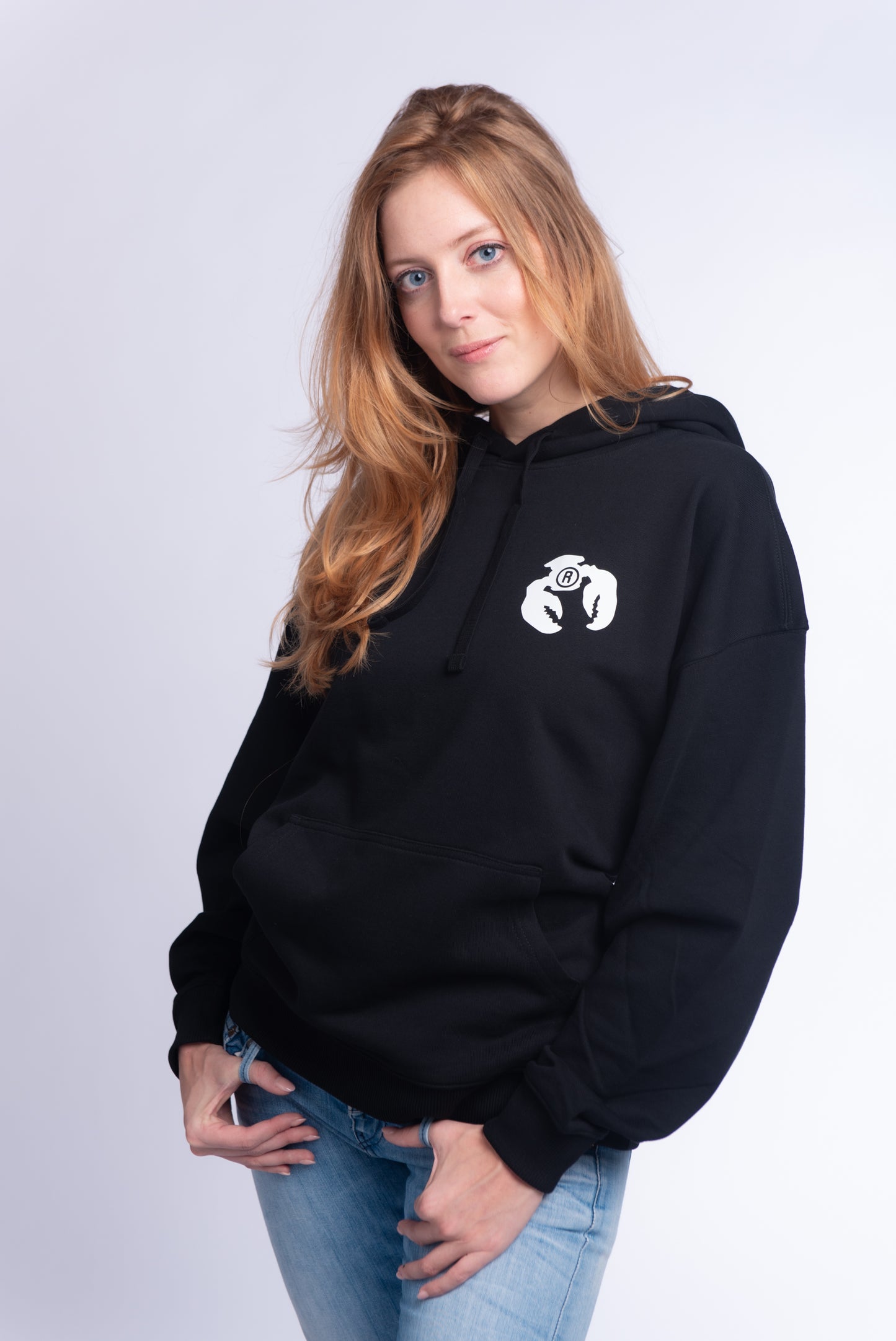 Relaxed hoodie sweat Black