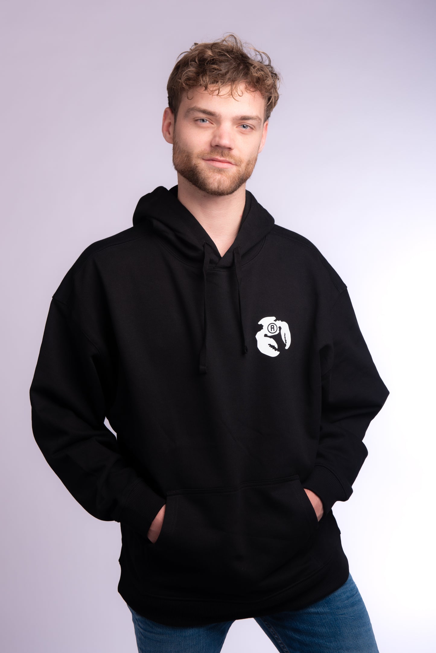 Relaxed hoodie sweat Black