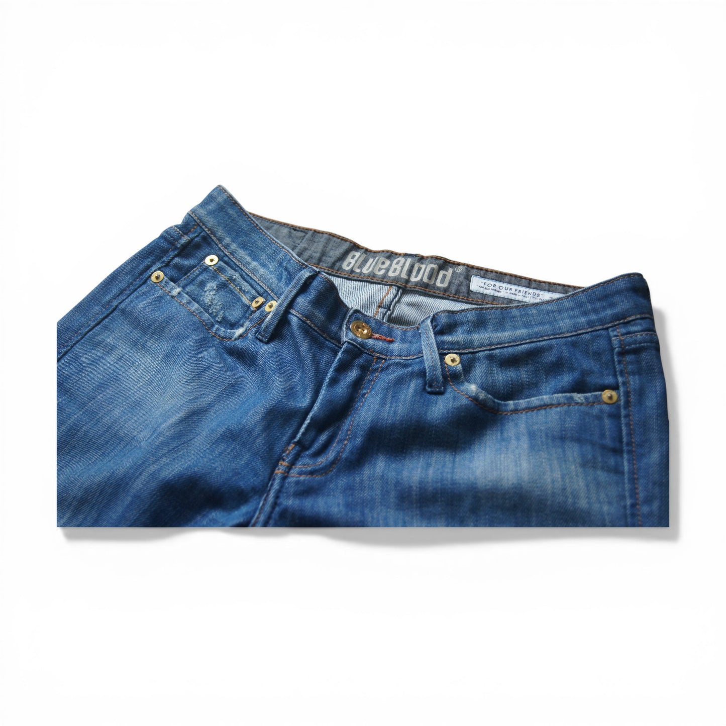 Vintage Crop Denim | Jeans | Blue Blood Vintage