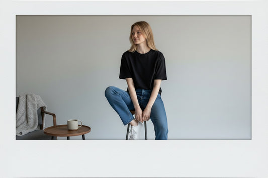 Blue Blood Vintage women's blue denim jeans, size 36/34, made from 98% cotton and 2% elastane.