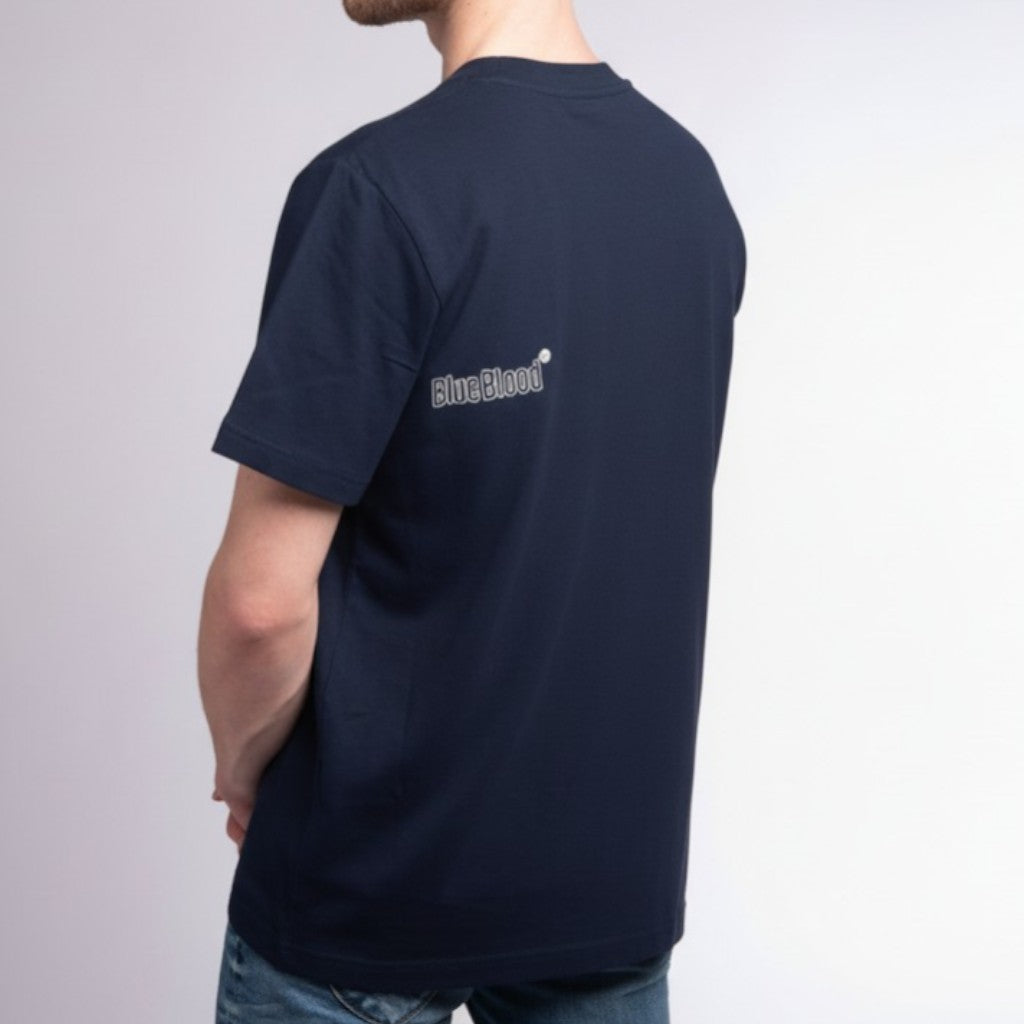 Round neck t-shirt French Navy